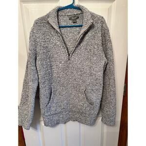 Naturals Pullover Gray Sweater with Pockets
